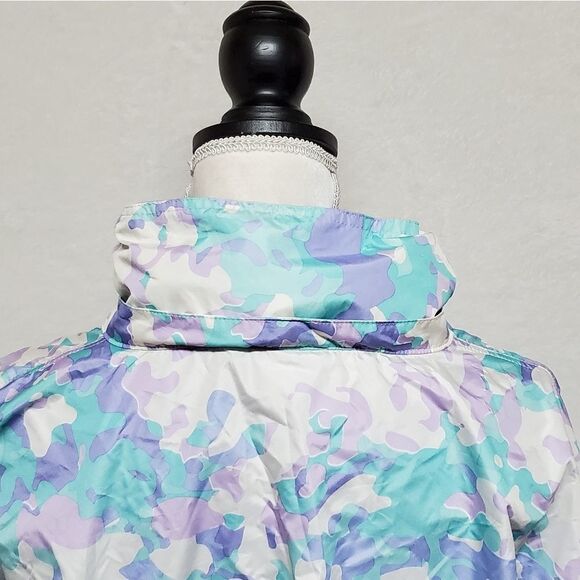 LAUREN James Ladies Pastel Camouflage Hooded Pull-over Anorak Jacket Windbreaker - Picture 14 of 15